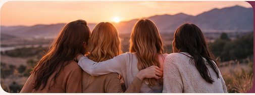 Women spending time together outdoors
